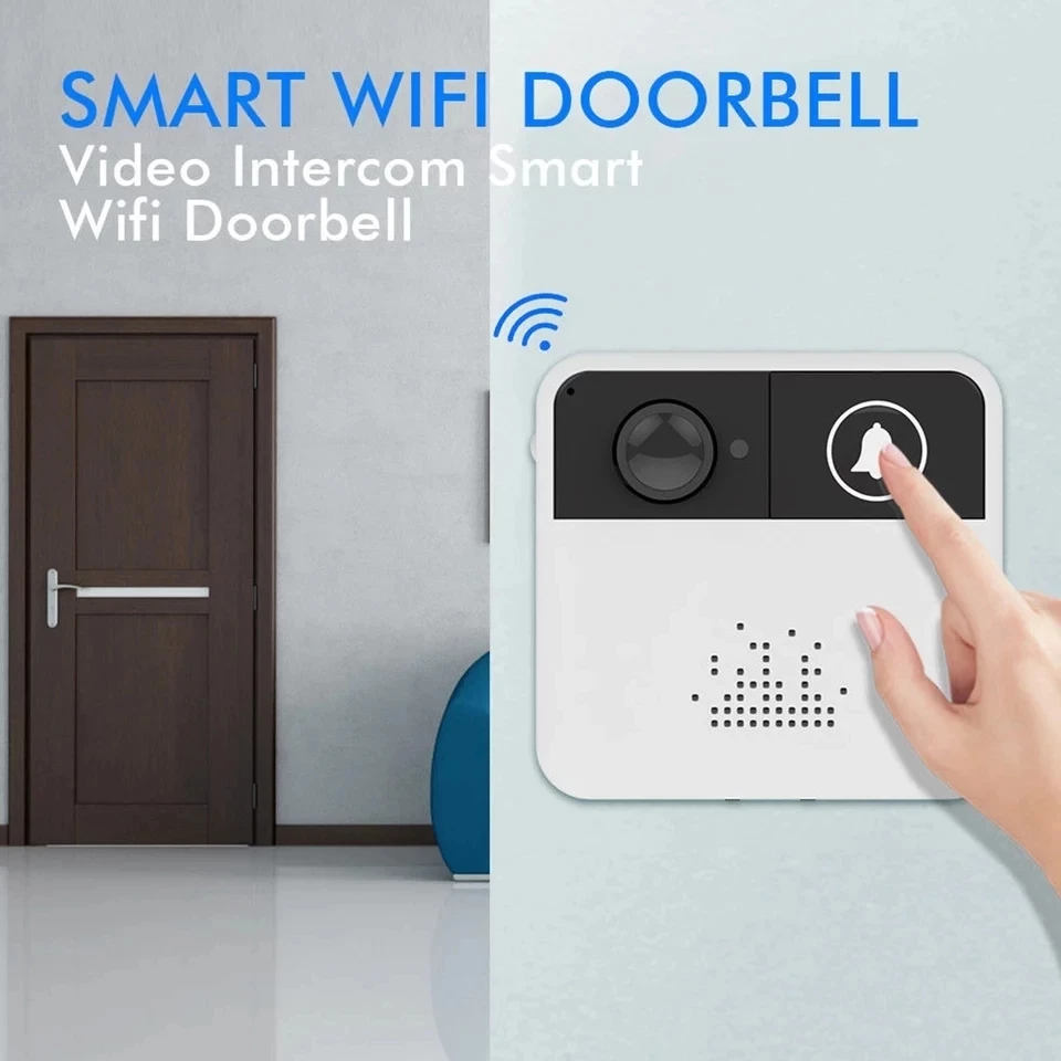 Timbre inalámbrico con cámara, intercomunicador de vídeo de seguridad, Wifi, videovigilancia de puerta, teléfono, Super Mini campana Digital