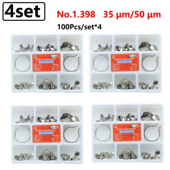 

4set/1s Dental Sectional Contoured Matrices Matrix Bands RingsDental Matrix Sectional Contoured Metal Matrices No.1.398