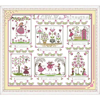 

Joy Sunday Tapestry Counted Cross Stitch Kits 11&14CT DMC DIY Embroidery Kits Needlework Sets for Home Decor Handmade Gift