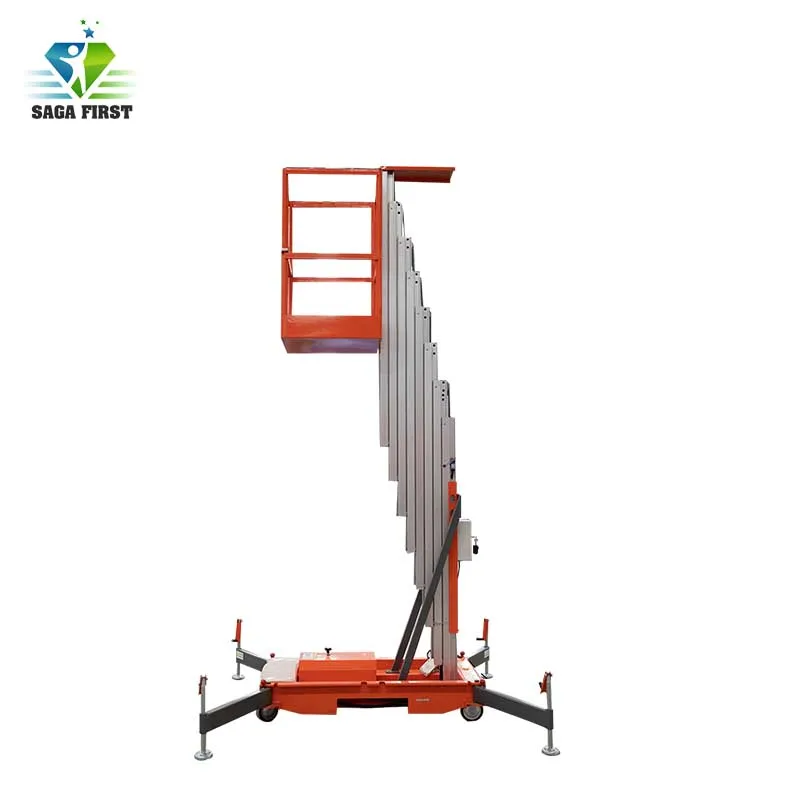Hydraulic Aluminum Mast Vertical Electric Lifting Equipment |
