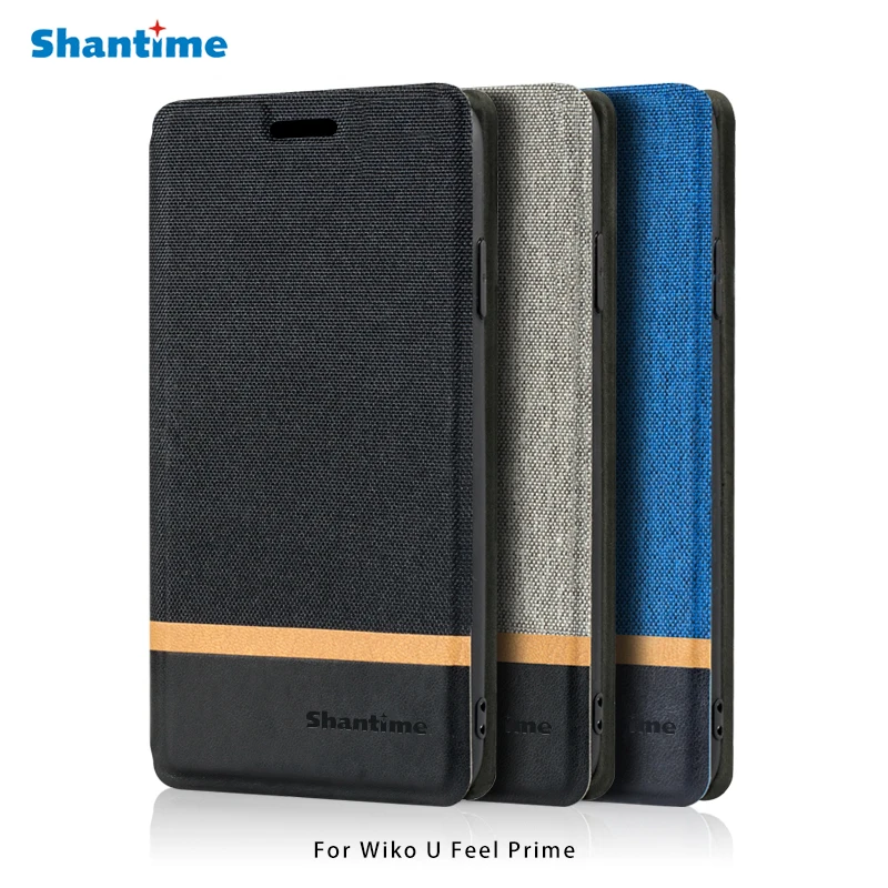 Холщовый чехол для телефона из искусственной кожи Wiko U Feel Prime флип деловой Мягкая