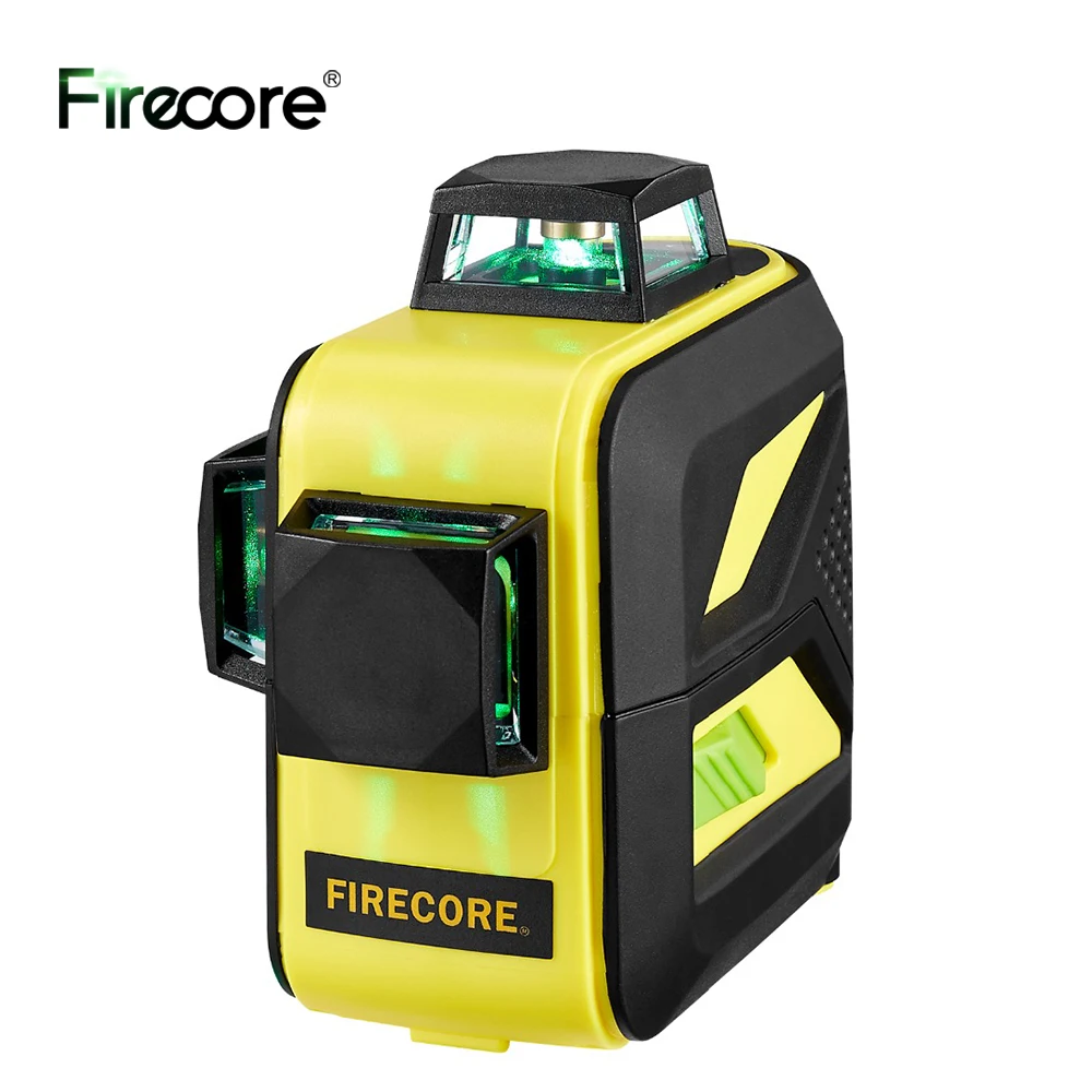 FIRECORE F93T-XG 12Lines Лазерный Уровень 3D 360 Green Laser Level Auto Self-Leveling Cross Lines With Purple Coating