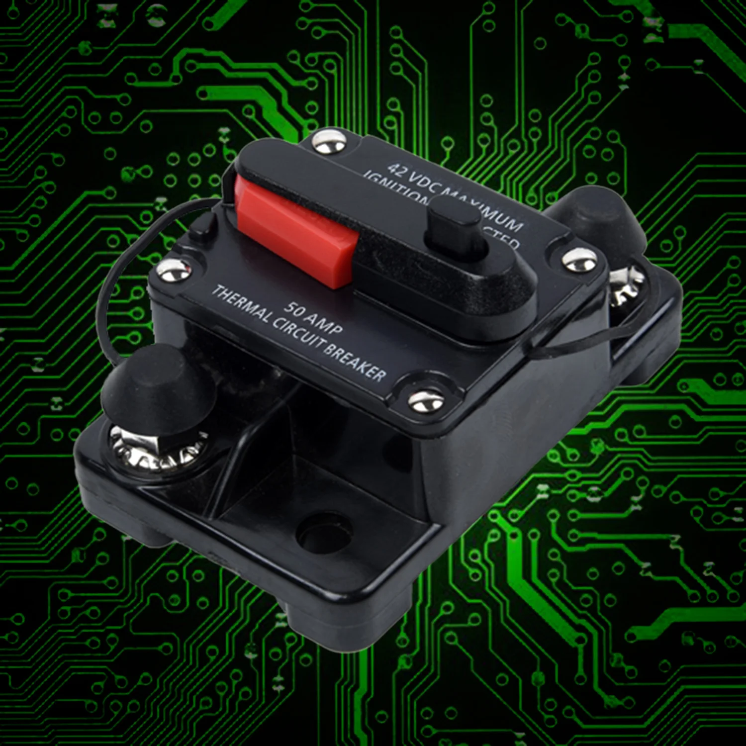50A-AMP автоматический выключатель двойной батареи ручной сброс IP67 12 в 24 в вольт предохранитель