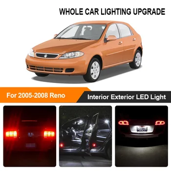 

White Amber Car Brake Bulbs Exterior Interior LED Light For Suzuki Reno 2005 2006 2007 2008 Reverse Parking Turn Signal Lamp