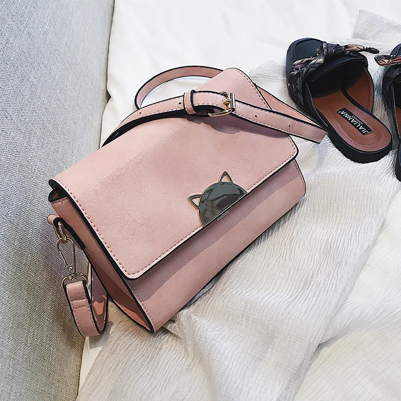 

2018 New Style Fashion Korean-style Metal Lock Catch Square Sling Bag Shoulder Diagonal WOMEN'S Bag Simple Versatile