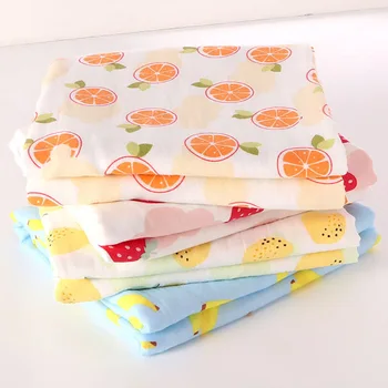 

Muslin100% Cotton Baby Blanket 6-Layers Soft Newborn Swaddle Bath Gauze Infant Wrap Sleepsack Stroller Cover Play Mat Baby Deken