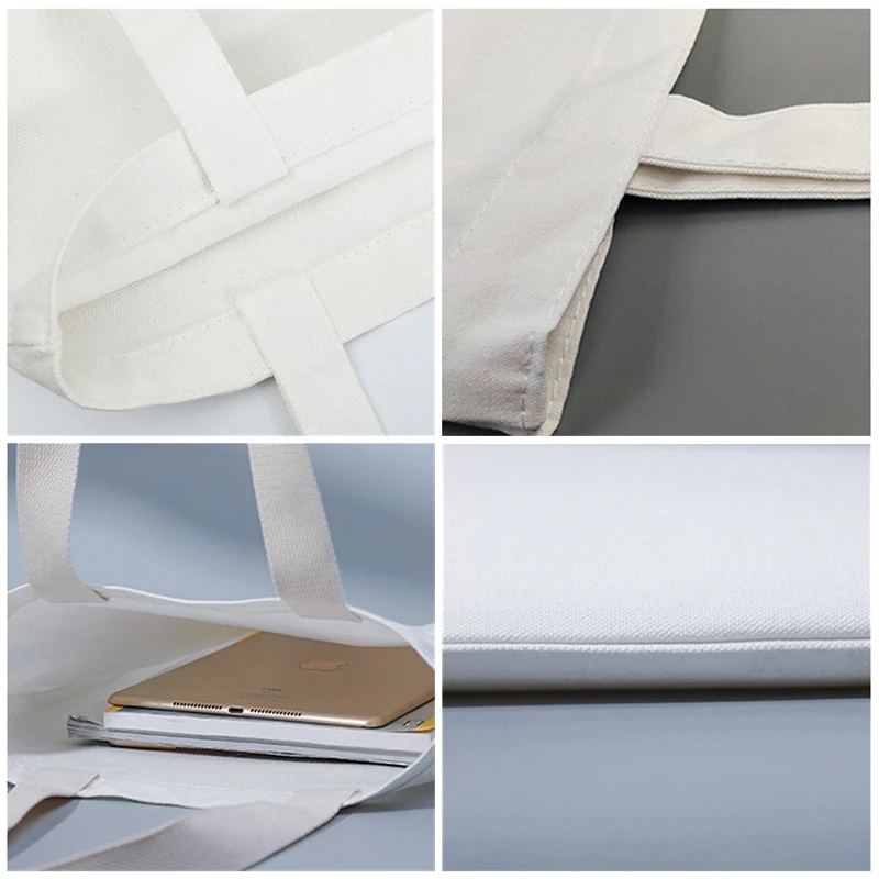 Little Prince Printed Shopping Bag For Unisex Fashion Casual Canvas Shoulder Bag Women Harajuku Simple Eco Reusable Handbags