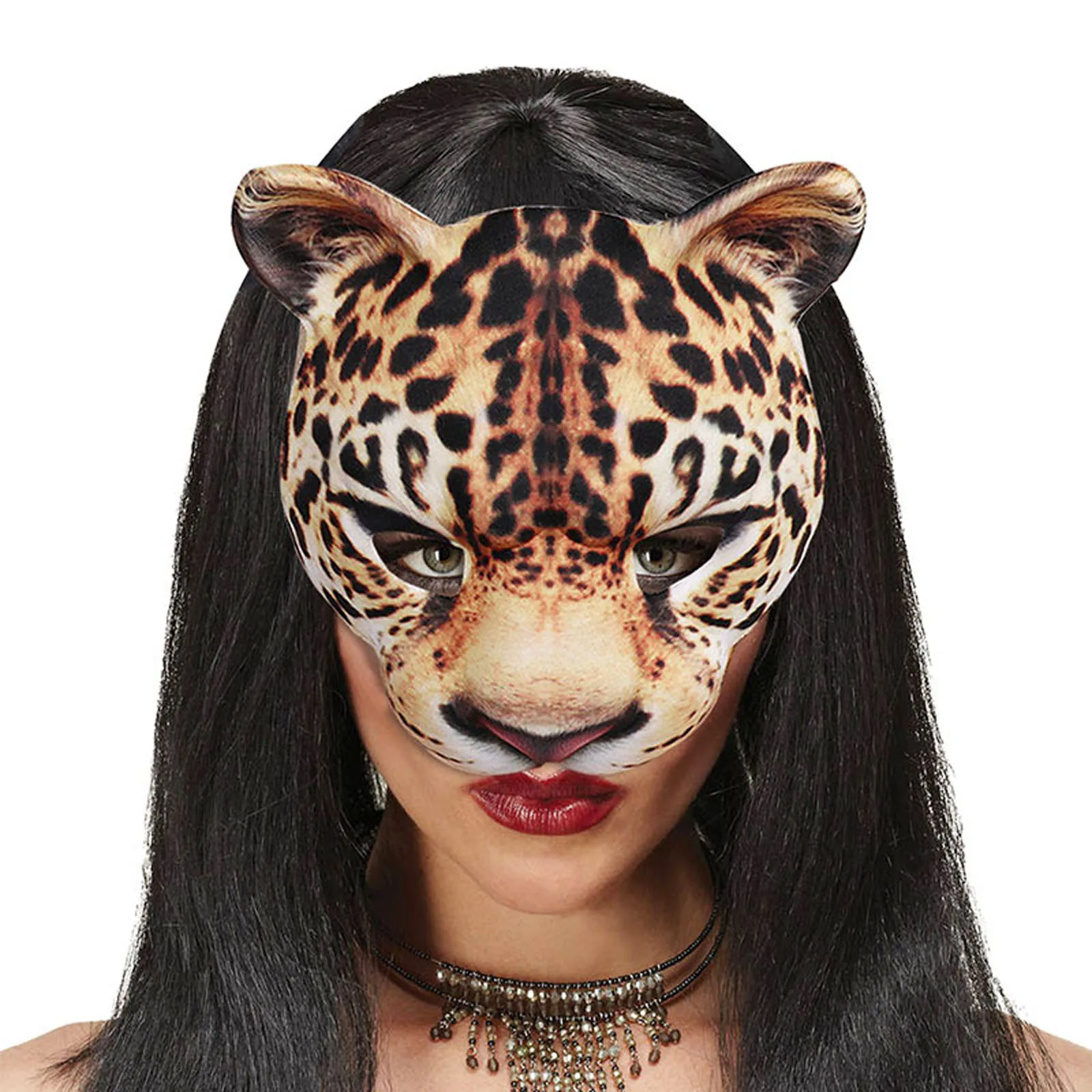 Tiger Lion Masquerade Ball Leopard Mask Halloween haunt house Costume Party 