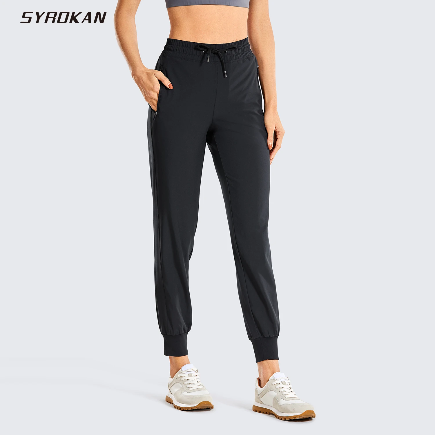 SYROKAN Women's Drawstring Workout 