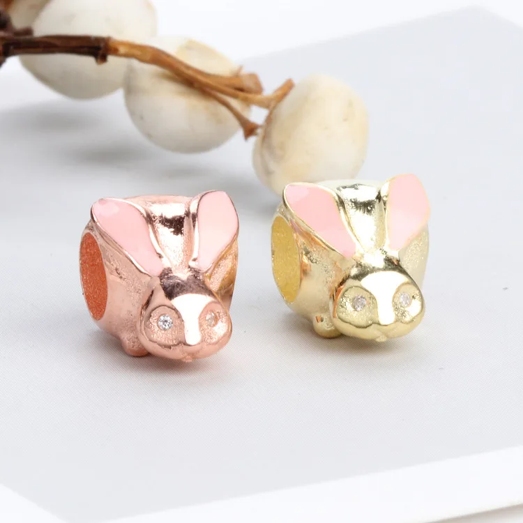 

Authentic 925 Sterling Silver Beads New Creative Cute Rabbit Fashion Beads Fit Original Pandora Bracelet For Women Diy Jewelry