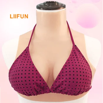 

Liifun Realistic Silicone Breasts Forms Huge Fake Boobs Half Body for Crossdressers Cosplay Drag Queen Shemale Transgender