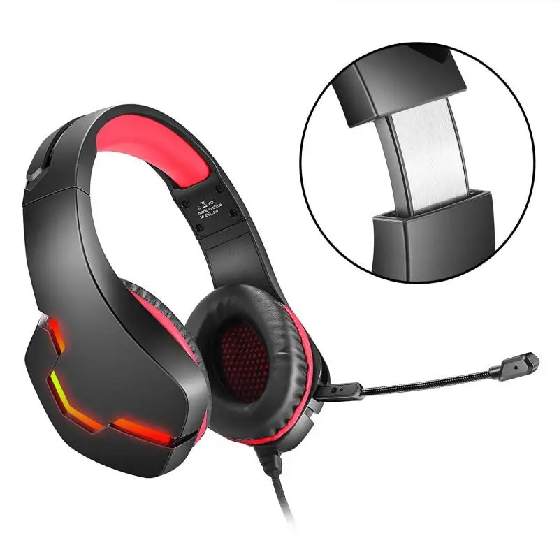 3 5mm USB Wired Headphones Gaming Headset Deep Bass Stereo Surround Sound Earphones Adjustable With Microphone For Gamer Laptop