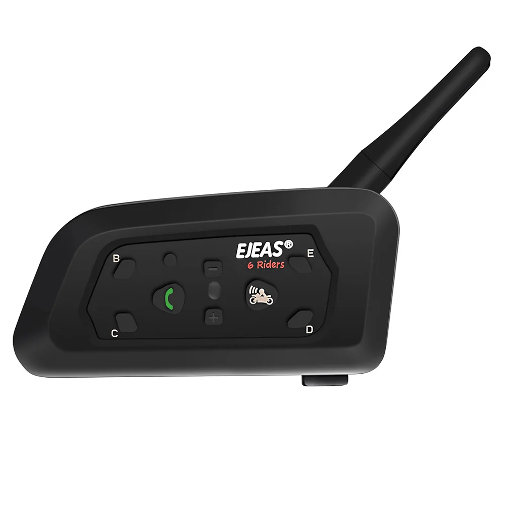 

V6 Pro 2.4GHz 1200M 850mAh FM Motor Bluetooth Intercom Interphone Helmet Headset MP3 For Motorcycle Helmet Full-face / Half-face