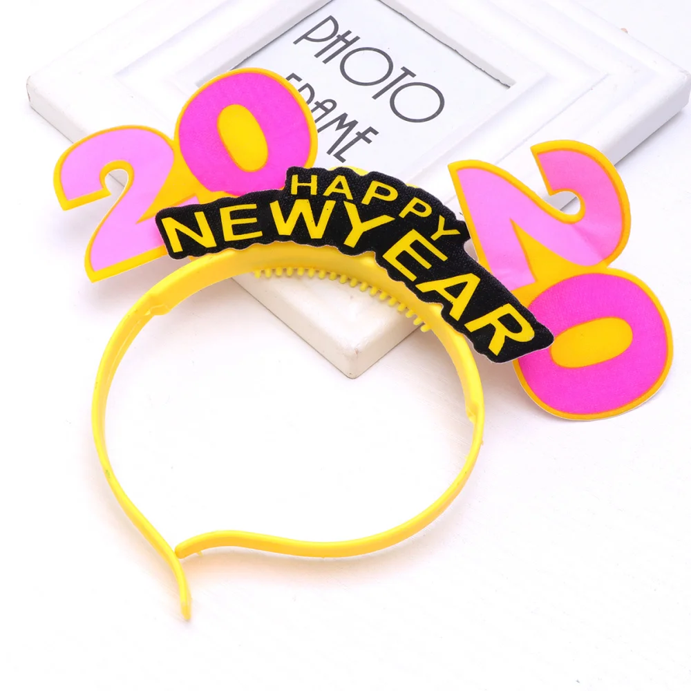 2020 HAPPY NEW YEAR Letters Headband Creative Beautiful Glowing Decor for Girls (Random Color) | Дом и сад