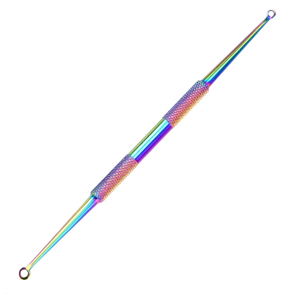Champagne Colorful 1 шт., защитное средство от черных точек акне для шампанского, удаление иглы, Нержавеющее пятно от акне, инструмент для удаления угрей - Цвет: Champagne Colorful