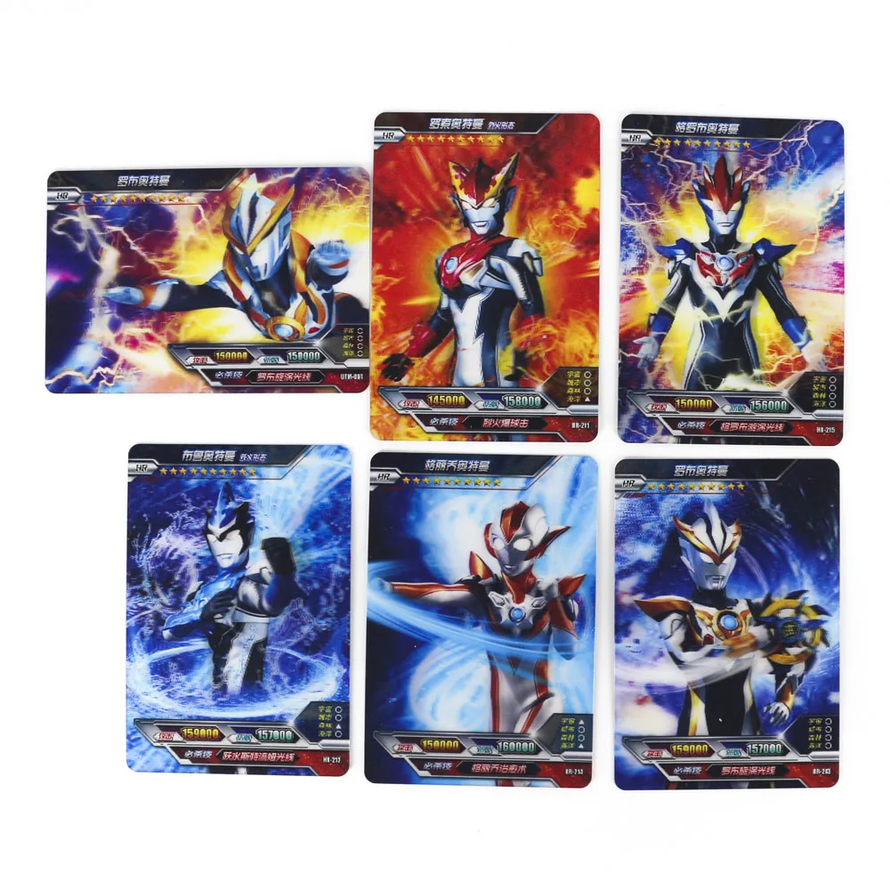 

Hot Ultraman Shining Card Board Game 23 Flash Cards Collection 6 Real 3D Card Toys for Kids
