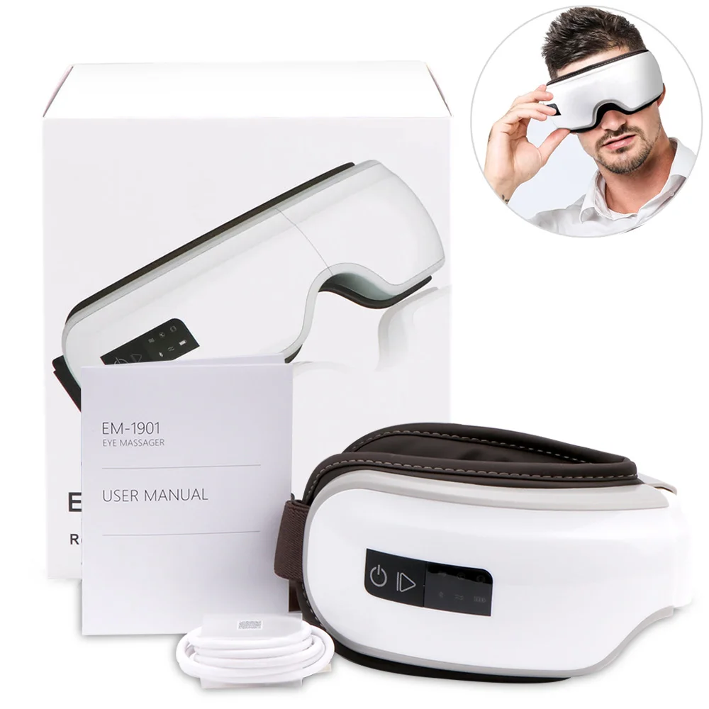Eye-Care-Instrument Massage Vibration Smart Glasses Wrinkle Fatigue Hot-Compress Electric