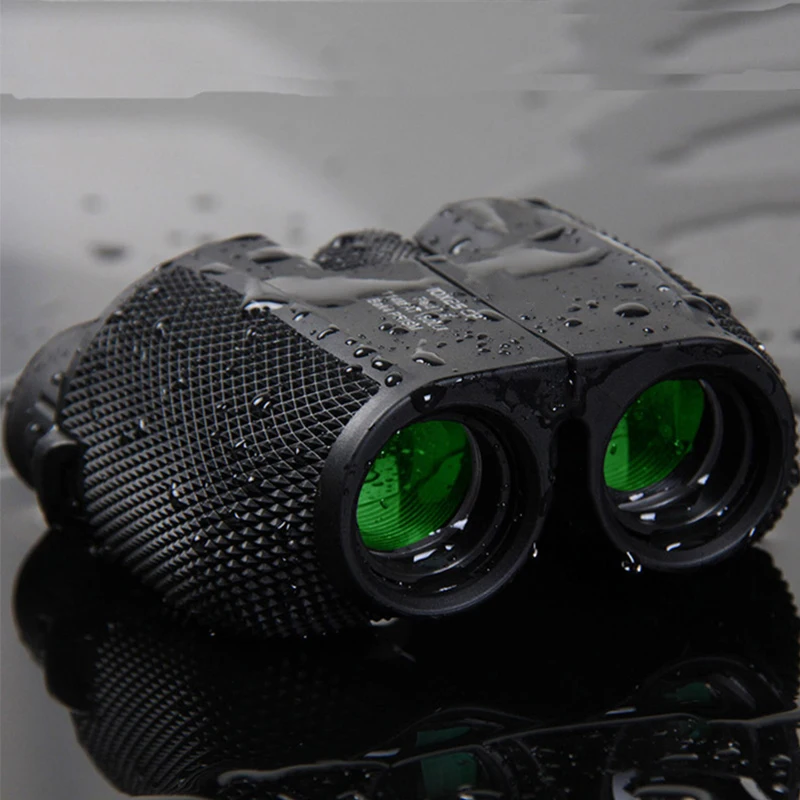 

High Quality 10X25 BAK4 Double Green Film Waterproof High Powered Zoom Binocular Mini Portable Hunting Travel Telescope For Camp