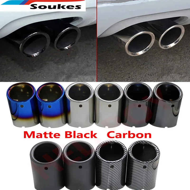 

Carbon Stainless Steel Car Exhaust Muffler TailPipes For New Sagitar New Lavida, New Bora Golf Tiguan Scirocco 1.4T Special Tail