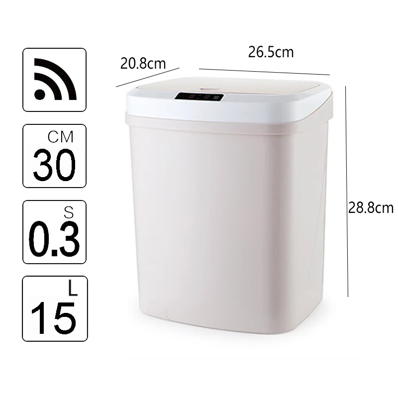 Baffect 15L Автоматическая корзина для мусора Интеллектуальный индукционный датчик движения кухня ванная комната мусорное ведро Корзина держатель мусорное ведро