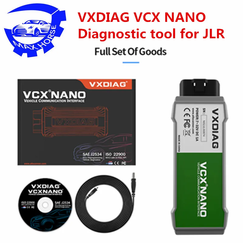 Диагностический сканер VXDIAG VCX NANO для онлайн программирования JLR SDD программное