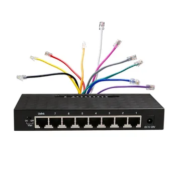 

10/100 Mbps Network Switch Fast Ethernet Office Mini Home 8 Port LAN Desktop Plug And Play Accessories Portable Easy Install