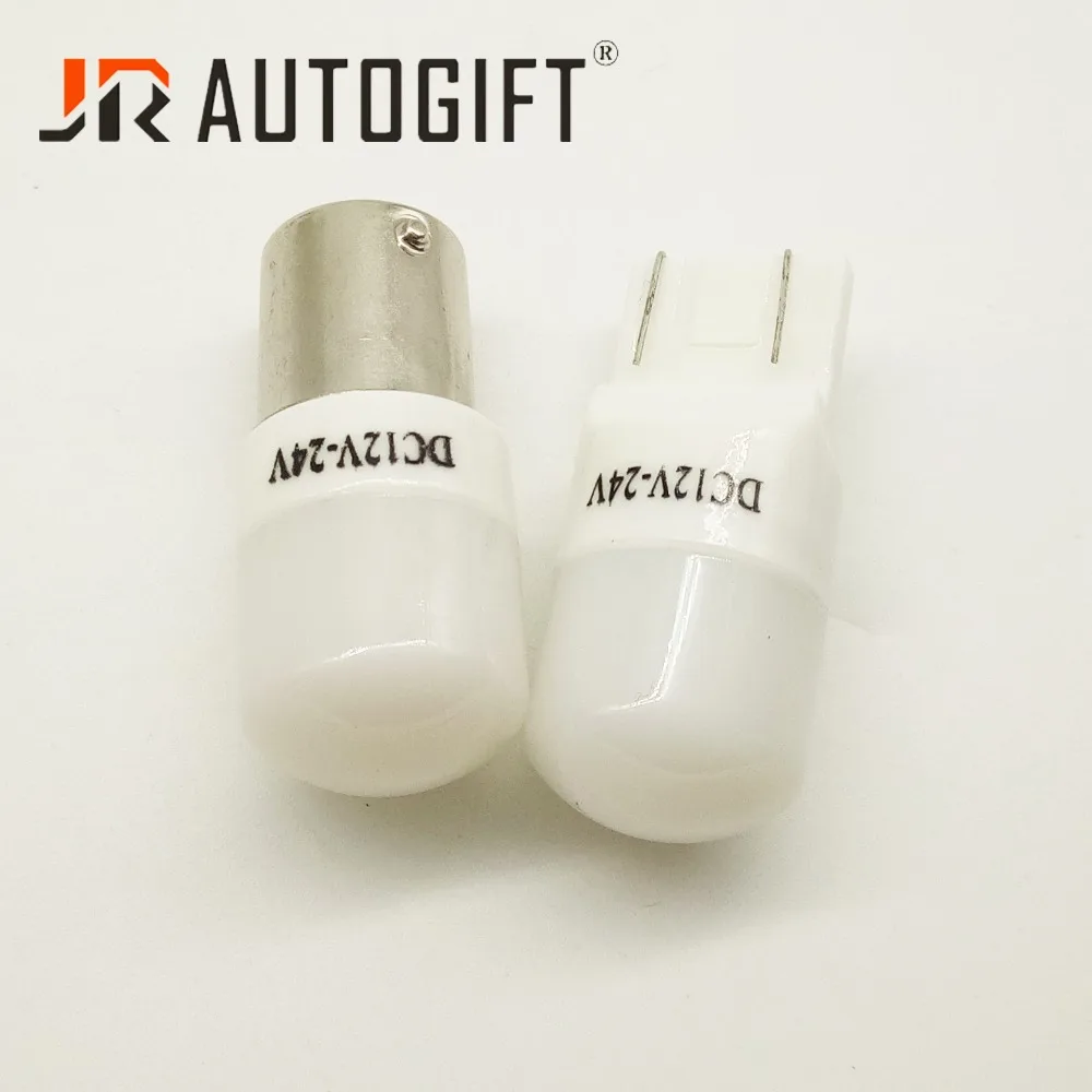 20x Керамика светодиодный 12-24V S25 T20 1157 BAY15D P21/5 Вт светодиодный лампы 1156 BA15S P21W 7440 7443 Автомобильный свет DRL Противотуманные фонарь заднего хода