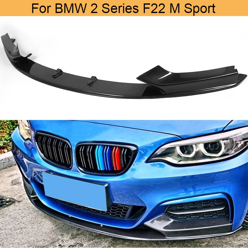 2 Подставка тренога из углеволокна серия передний бампер спойлер для BMW F22 M