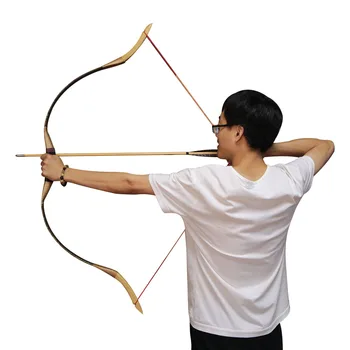 

Traditional Recurve Bow 30-50 Lbs Powerful Hunting Archery Bow Arrow Outdoor Hunting Shooting Fishing Hunting Bow