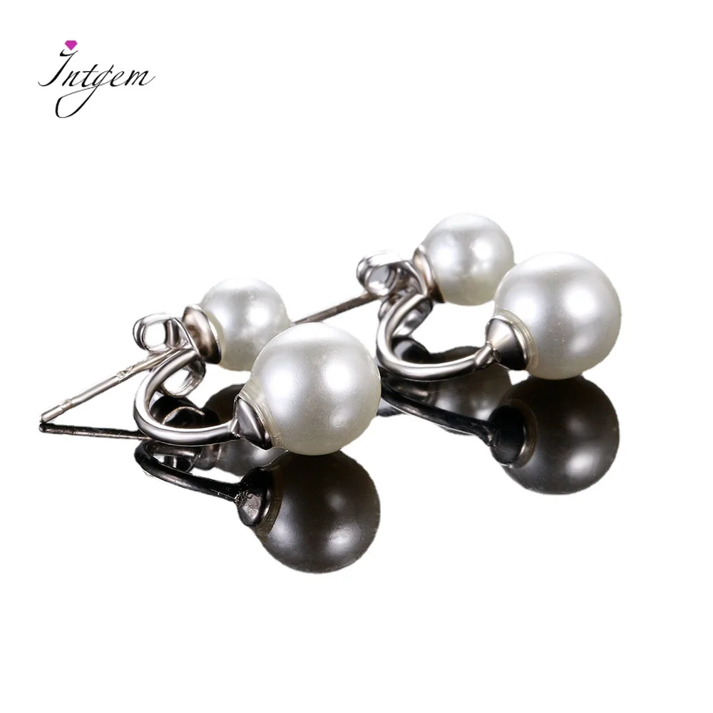 

Women's Elegant Pearl Stud Earrings Genuine 925 Silver Earrings High Quality Bride Bridesmaid Wedding Jewelry Accessories Gift
