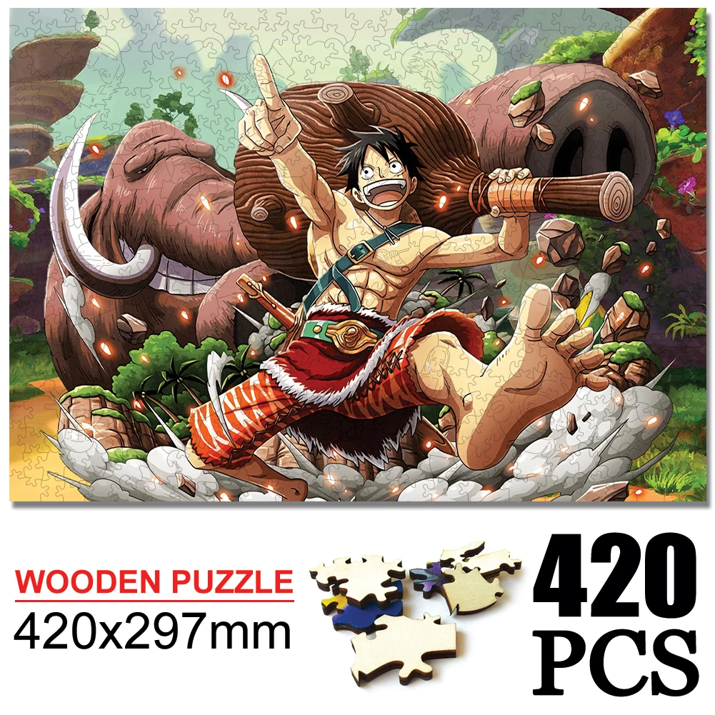 

Anime Wooden Jigsaw Puzzle Adults Children Eco-friendly Wood Diy Crafts Toys Wooden Puzzles Educational Birthday Gifts