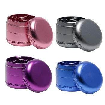 

Semi Circular Metal Grinder 4 Layer Aluminum Alloy Tobacco Crusher 63mm Herb Grinder Hand Muller Smoking Tools
