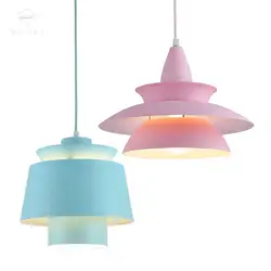 Современный минималистичный креативный скандинавский цвет Макарон Ресторан свет прикроватная лампа для спальни барная лампа оконный
