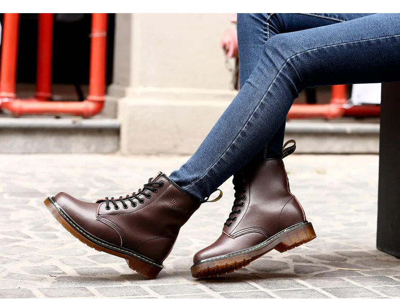 Высококачественные мужские ботинки из спилка; Брендовые мужские зимние ботинки; теплые удобные ботинки на меху; обувь в коробке; ST324