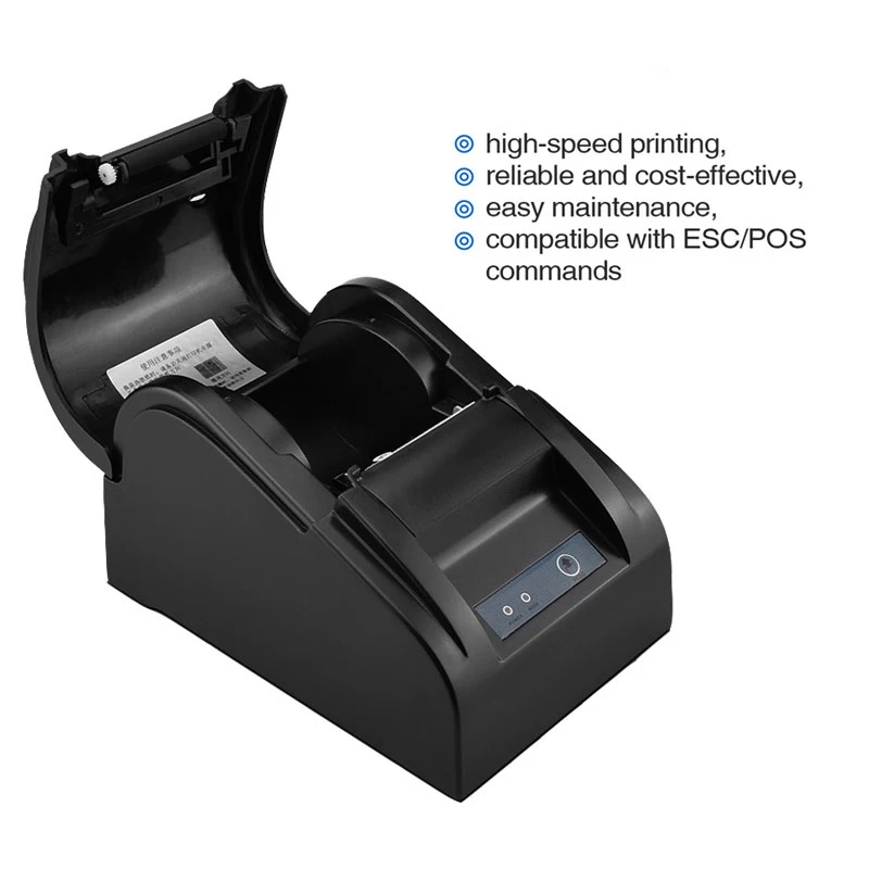 Фото NETUM NT-5890T 58 мм USB термопринтер для чеков RS232 POS принтер для ресторана и супермаркета №3