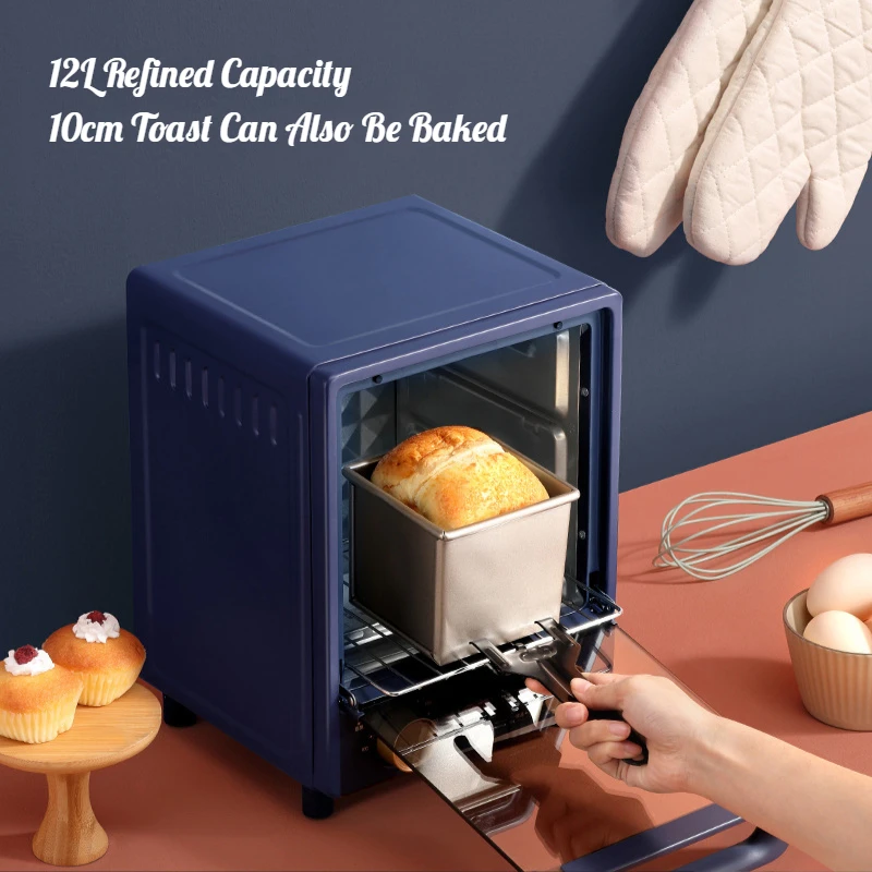 Vertical Mini Electric Oven for Home Toaster Small Breakfast Machine Bread Maker Tabletop Oven Baked Kitchen Appliances