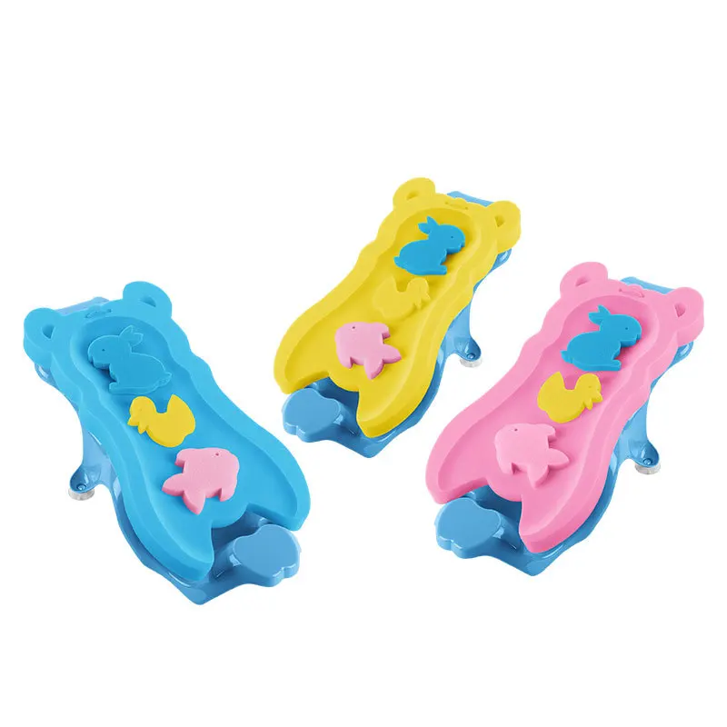 

Infant Bathtub Sponge Mat Baby Bathtubs-Slip Mat Beds Holder Newborns Shower Rack-Sit Lie Universal
