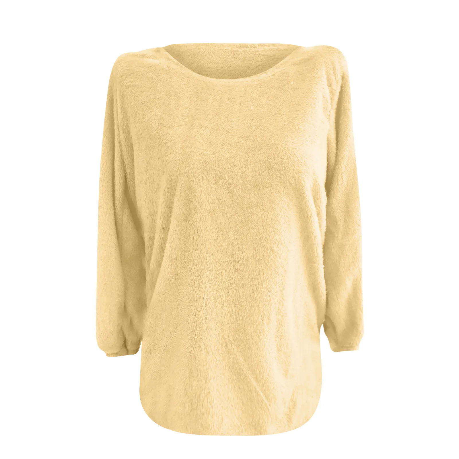 new Fashion Women's Round Neck Knitwear Casual Top Pure Color Pullover Long Sleeve Autumn Winter Sweater Oversized femme 2021 1