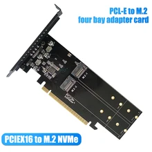 Aliexpress - PCIe to M2 Adapter Card PCIe X16 4 port M2 NVME M Key SSD converter M.2 PCI express X16 adapter VROC RAID Expansion Card