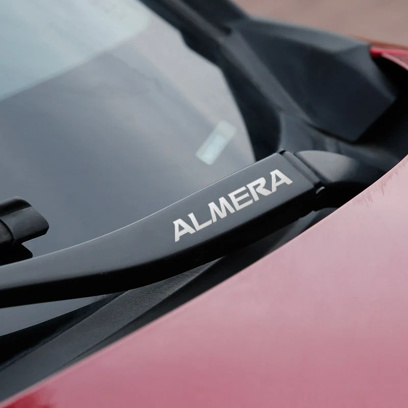 Car Metal Emblem Window Wiper Stickers Reflective Decor Decals For Nissan Almera G15 N16