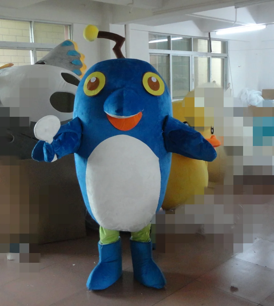 

Blue Fish Mascot Costume Suits Cosplay Party Game Dress Outfits Clothing Advertising Promotion Carnival Halloween Easter Adults