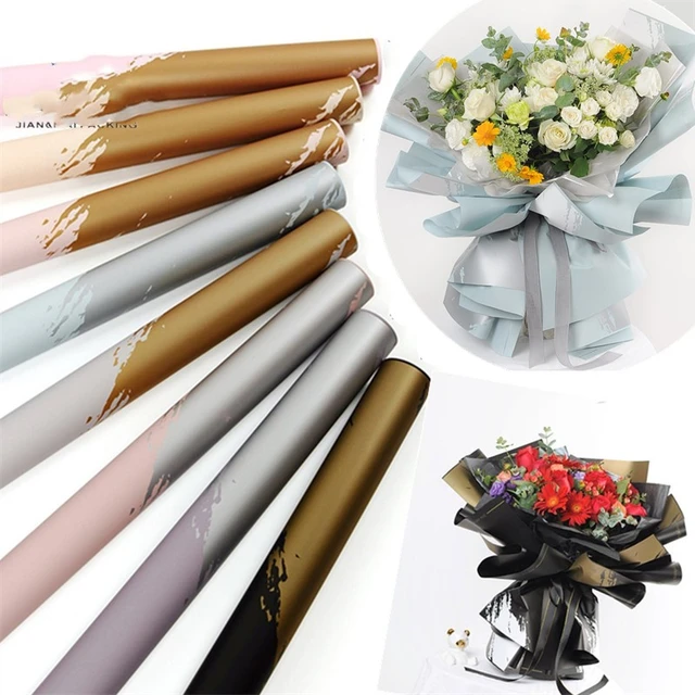 Waterproof wrapping Wedding Gift Ouya paper flower wrapping paper Florist  Wrapping Paper Flower Bouquet Supplies - AliExpress