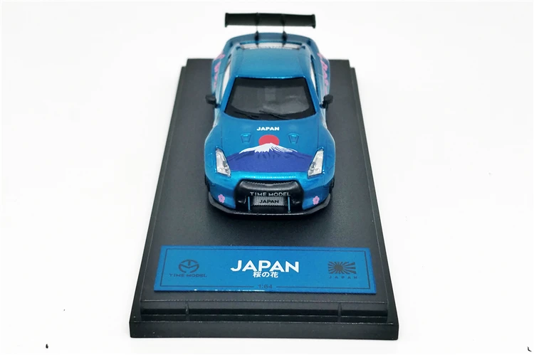 Goedkoop 1 64 tijd Model Nissan GTR R35 Japan Mount Fuji Sakula Diecast Model Auto