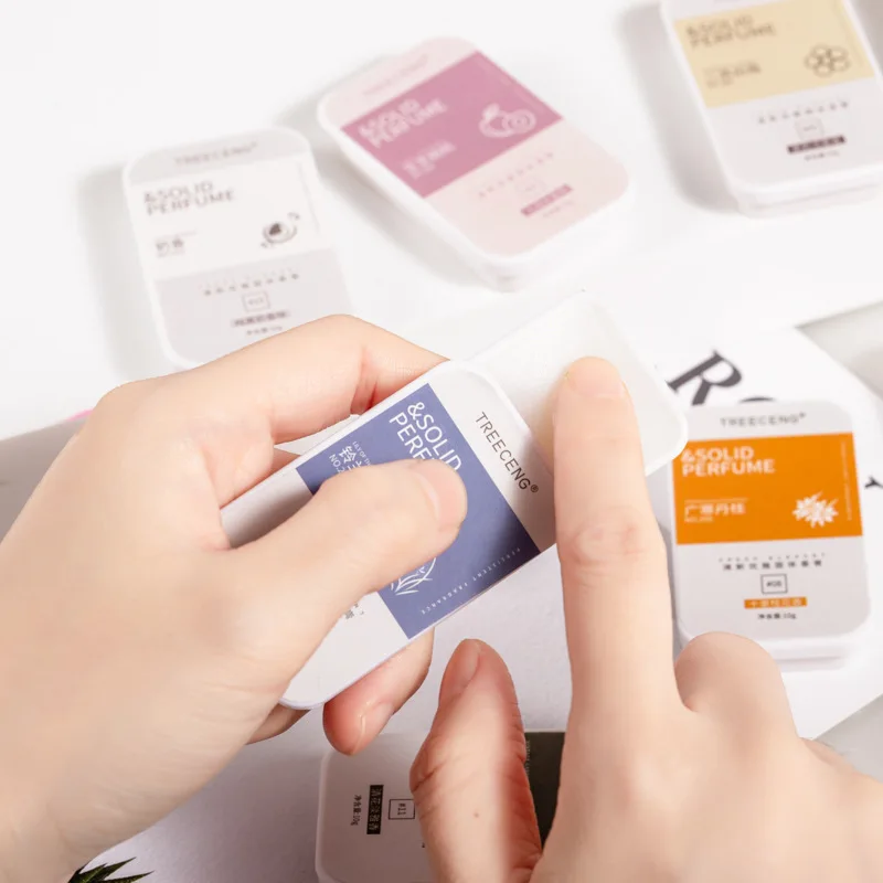 Однотонный бальзам для мужчин и женщин 1 шт. портативный чехол твердые духи