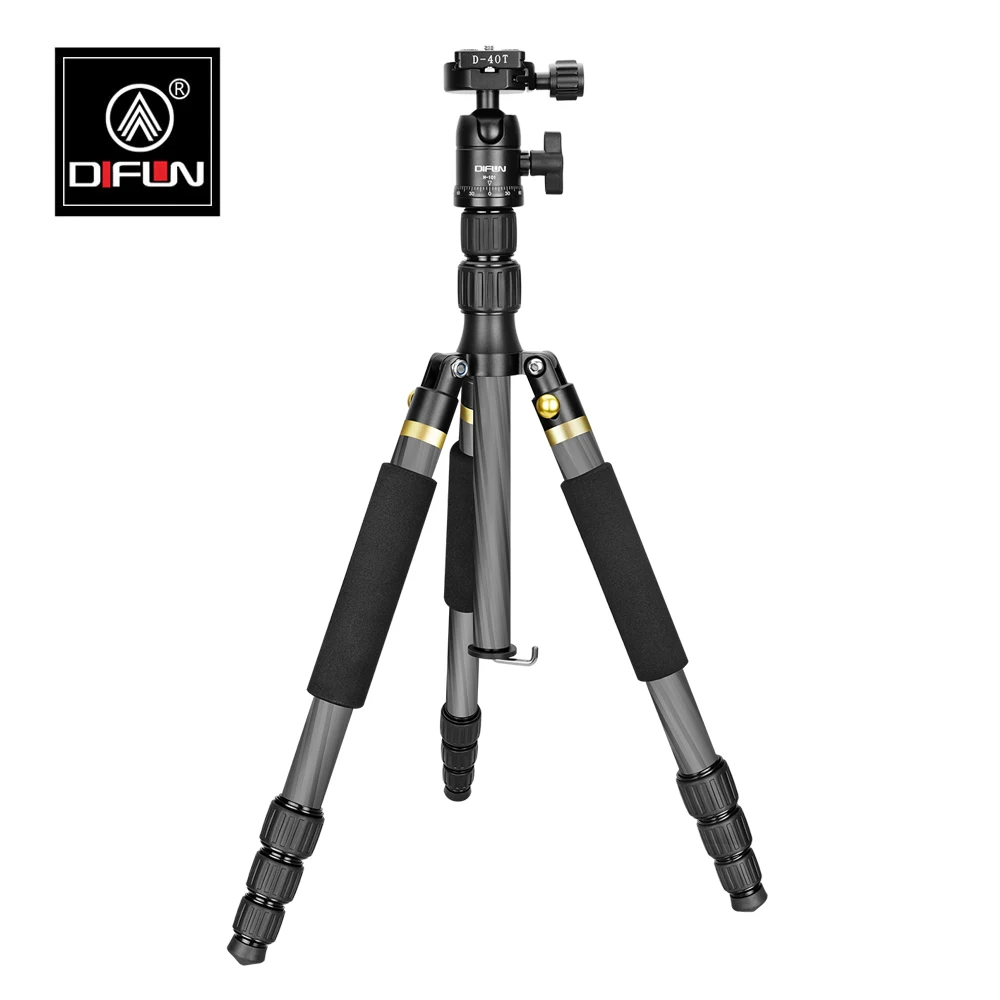 DIFUN DW-422C легкий дорожный штатив для камеры для сотового телефона монопод из углеродного сплава Съемный/низкий угол съемки