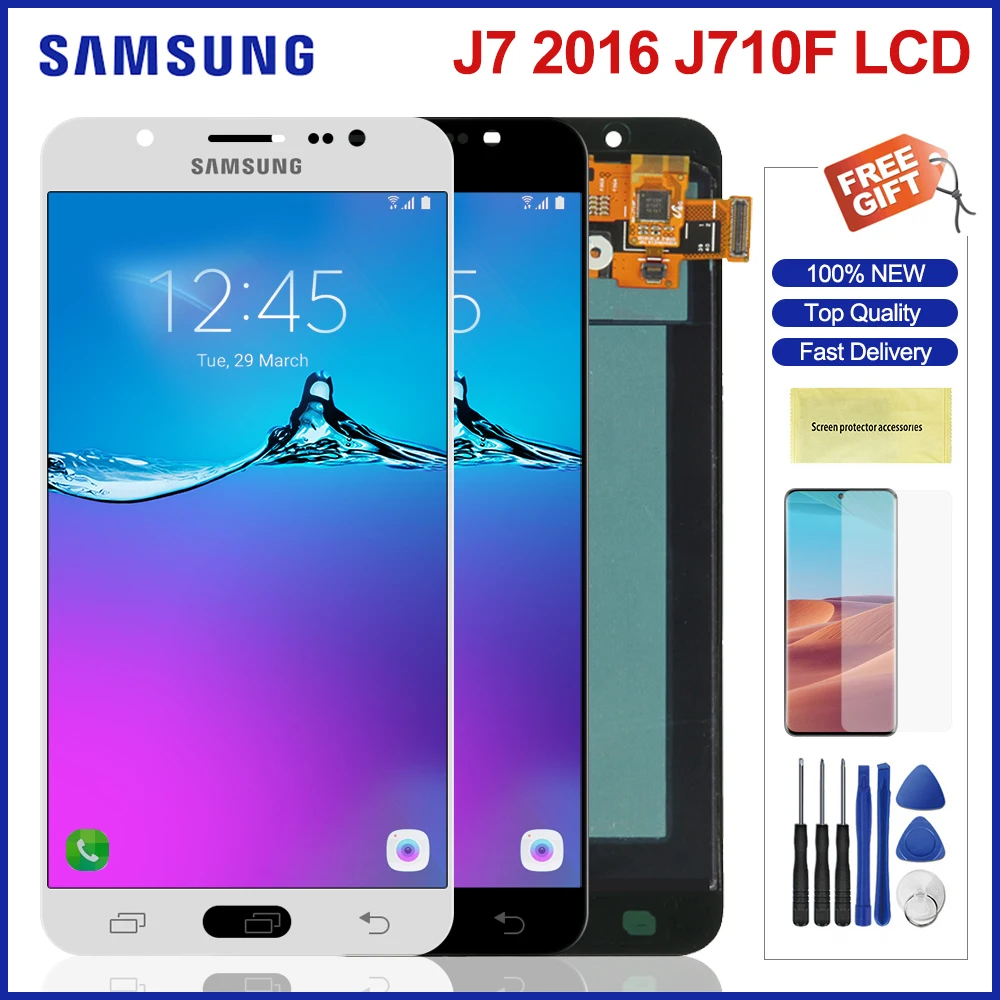 J710 Lcd For Samsung Galaxy J7 2016 