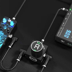 SWIFF C10 Mini Electric Guitar Tuner Mute Tuning LED Display A4 Range 430-449Hz Acoustic Guitar Bass Chromatic Pedal Tuner