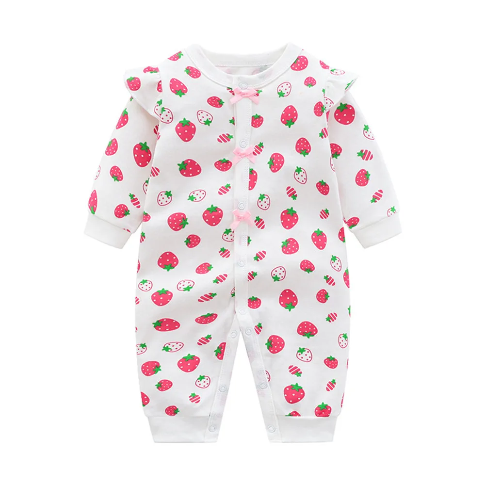 cute baby bodysuits Newborn Infant Romoers Unisex Baby Boy Girl Button Solid Bodysuit One Piece Onesies Spring Autumn Jumpsuit Outfits Clothes bamboo baby bodysuits	