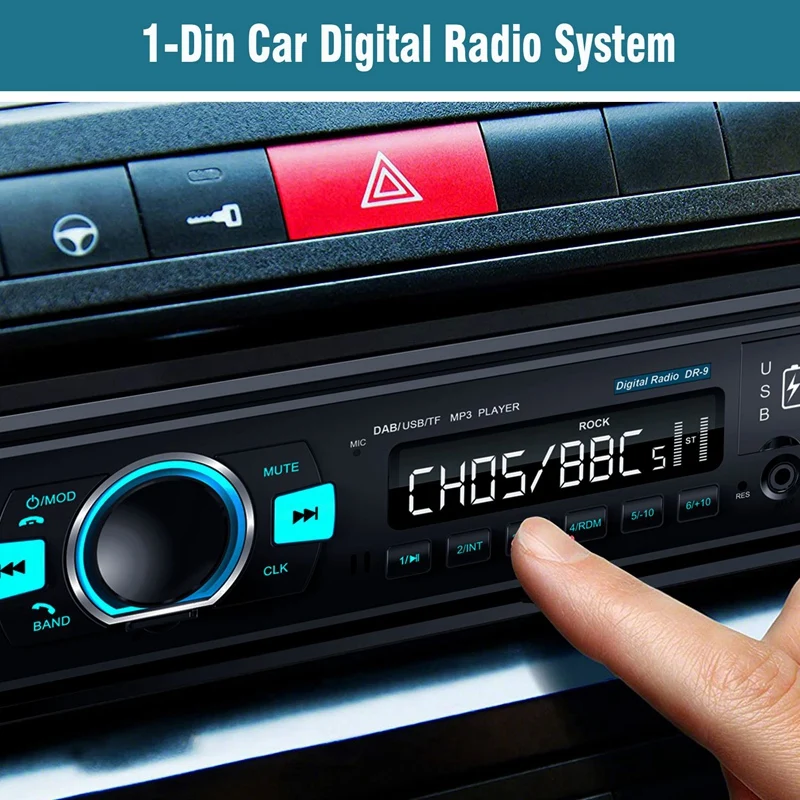 Автомагнитола 1 Din Dab/Dab +/Fm приемник автомобильный цифровой радиоприемник Bt4.2 U