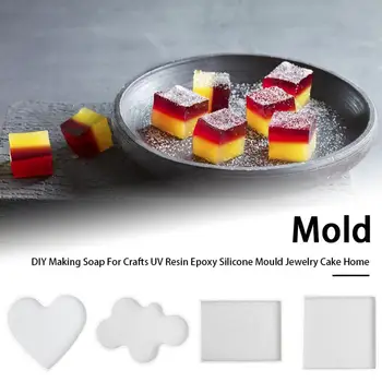 

Silicone Mould Container Cake For Crafts UV Resin Epoxy Finding Accessories Soap Jewelry Multipurpose Home Portable DIY Making